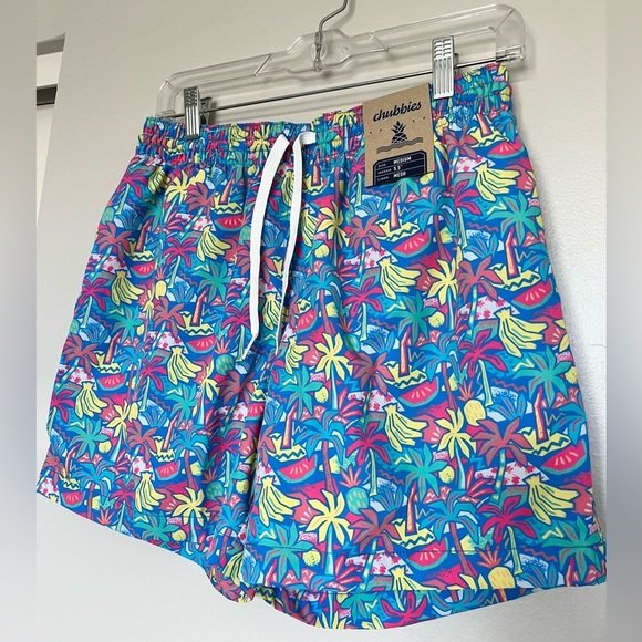 Chubbies Classic Swim Trunk Tropical Bunches Size Medium 5.5 inches NWT - Picture 3 of 5
